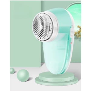 Aparat Pentru Curatat Scame, Par Si Praf, Flippy, Pentru Diferite Tipuri De Material, Cu Lame Din Otel Inoxidabil, Incarcare Prin USB Type-C, Cu Perie De Curatare si Cablu USB Incluse, 13x7 cm, Verde - Img 3
