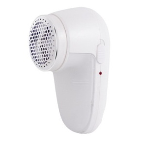 Aparat Scame si Par Haine, Flippy, Electric, USB inclus, Periuta Curatare, pentru Diferite Tesaturi, 13 x 6.8 x 5.8 cm, Alb - Img 1