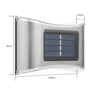 Aplica solara LED Flippy, ABS/Policarbonat, rezistenta la apa IP65, 6 LED-uri, pentru perete, trepte, borduri, terasa, 1.2V, 600mah, 10 x 6.5 cm, doua moduri de prindere, lumina alb calda, gri - Img 3