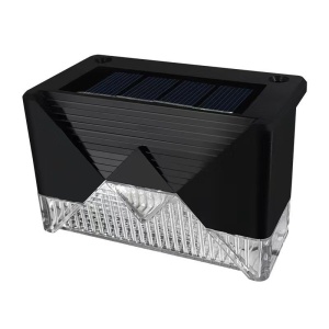 Aplica solara LED Flippy, ABS/Policarbonat, rezistenta la apa IP65, pentru trepte, borduri, terasa, 1.2V, 600mah, 7.9 x 5 cm, lumina alb rece, negru - Img 1
