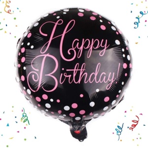 Balon din Folie Metalizata, Flippy, Figurine, Model 2, Happy Birthday, Tematica Aniversare, 45 cm, Ambalaj Individual, Pai Inclus, Umflare cu Aer sau Heliu, Multicolor - Img 4