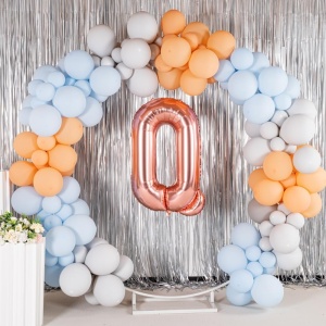 Balon Folie Metalizata Litera Q, Flippy, 80 cm, Umflati cu Heliu sau Aer, Ambalaj Individual, Pai inclus, Rose Gold - Img 6