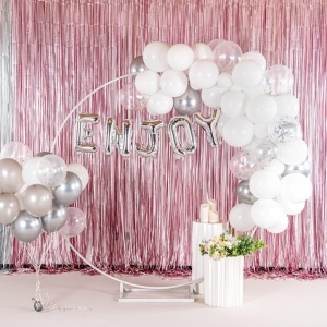 Balon Folie Metalizata Litera Y, Flippy, 80 cm, Umflati cu Heliu sau Aer, Ambalaj Individual, Pai inclus, Argintiu - Img 3