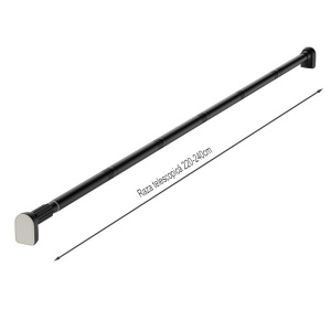 Bara Telescopica Multifunctionala, Flippy, din Otel Inoxidabil si ABS, Utilizare Universala, Extensie 220 - 240 cm, Fara Perforare Perete, Negru - Img 9