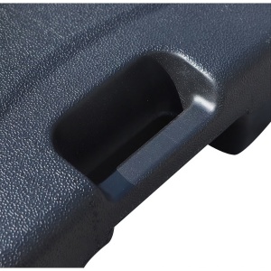 Baza umbrela din plastic, Flippy, patrata, 22 litri, neagra - Img 2