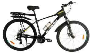 Bicicleta MTB 29″ BR Tornado Trekking cu Carrier, cadru Aluminiu, 21 viteze, cu Shimano, Negru