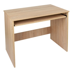 Birou Ivett, stejar alb, 80x48x73 cm - Img 3