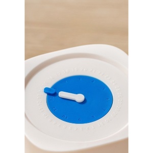 Borcan din Sticla de Inalta Calitate, Flippy, Capac Ermetic, Uz Casnic, Depozitarea Condimentelor sau a Alimentelor Umede si Uscate, 1000 mL, 10x10x15.5 cm, Alb - Img 4