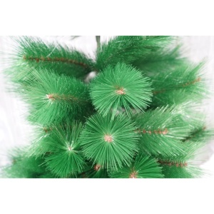 Brad artificial de Craciun tip pin, clasic, pentru interior/exterior, inaltime 180 cm, Flippy, verde, suport metalic inclus - Img 3