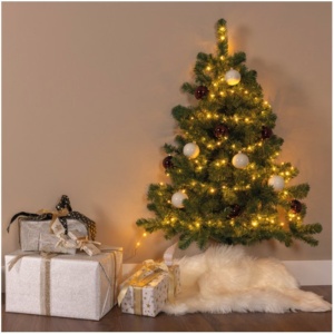 Brad de Craciun artificial cu suport inclus Flippy, 120 cm, 240 ramuri/varfuri, material plastic, suport clasic, fara iluminare, utilizat pentru interior/exterior, verde - Img 12