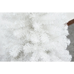 Brad de Craciun artificial cu suport inclus Flippy, 210 cm, 800 ramuri/varfuri, material plastic, suport clasic, fara iluminare, utilizat pentru interior/exterior, alb - Img 4