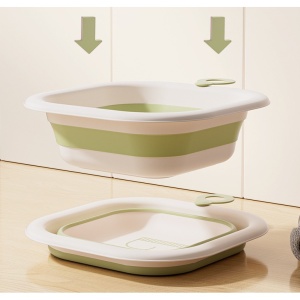Cada Pliabila pentru Baie pentru Copii, Flippy, Cadita pentru Bebelusi, Model Patrat pentru Fundulet, Verde, 30x30x3.5 cm, 3.5 L - Img 9