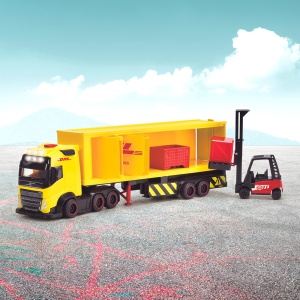 Camion Dickie Toys DHL Heavy Truck 35 cm cu lumini si sunete - Img 8