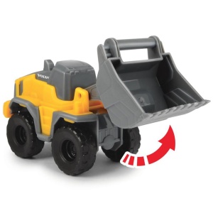 Camion Dickie Toys Mack Volvo Micro Builder cu remorca, buldozer si camion basculant - Img 5