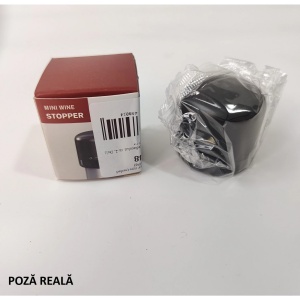 Capac de Etansare a Sticlei de Sampanie, Flippy, Rotativ, On-Off, Silicon, Reutilizabil, Usor de Depozitat si Folosit, 3.8 x 3.8 x 3.8 cm, Negru - Img 6