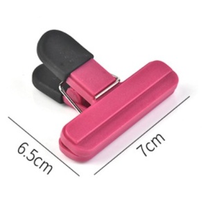 Cleste Multifunctional pentru Sigilarea Pungilor, Flippy, din Plastic, Mentine Alimentele Proaspete, 7x6.5 cm, Roz - Img 3