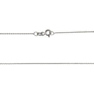Colier Argint 925, Botosei cu Zirconii Albastre 40 cm - Img 2