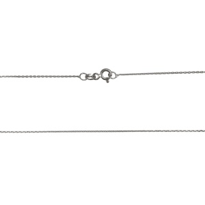 Colier din Argint 925, Inger Email Roz 40 cm - Img 3