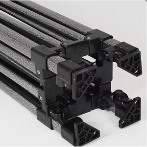 Cort Pavilion 3x4.5m Rosu Pliabil Cadru Metal pentru Curte, Gradina, Evenimente - Img 3