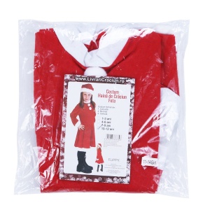 Costum Craciunita Flippy® Fata, 10-12 ani, 3 piese, Polar - Img 2