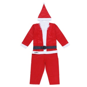 Costum Mos Craciun Flippy® Baiat, 7-9 ani, 5 piese, Polar - Img 1