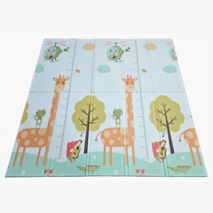 Covoras de Joaca pentru Copii Termic cu 2 Fete, Flippy, Model Girafe si Pinguini, cu Spuma, Impermeabil, Antiderapant, 200cm x 180cm x 1cm - Img 5