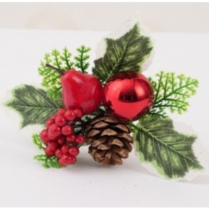 Decoratiune de Craciun, Flippy, 15 x 23 cm, Model Buchetel 1, Multicolor - Img 3