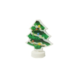 Decoratiune luminoasa 3D, Tip brad, cu baterii - Img 1