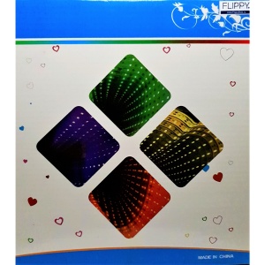 Decoratiune Luminoasa cu Baterii/Cablu Neon Flamingo Love 20 cm Alb Rece - Img 3