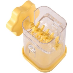 Dispozitiv de Zdrobit, Flippy, pentru Alune, Nuci, Ciocolata, Manual, din ABS, 10 x 7.2 cm, Galben - Img 3