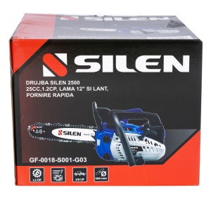 Drujba SILEN 2500, 25CC, 1.2CP, 1 lama 12", 1 lant, pornire rapida - Img 2
