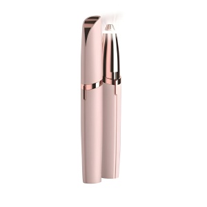 Epilator de Sprancene, Flippy, Aparat de Tuns Facial sub Forma de Creion, Portabil, Alimentare cu Baterii, 13x1.5cm, Roz - Img 4