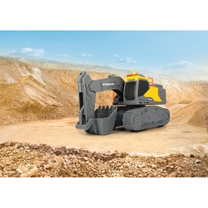 Excavator Dickie Toys Volvo Tracked Excavator 23 cm cu lumini si sunete - Img 5