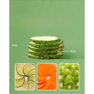 Feliator de Legume Multifunctional, Flippy, Taieturi Diferite, Razatoare pentru Bucatarie, Taietor de Cartofi, Presa Manuala, Pliabila, Extensibila, PP PET, 23.5x9.5x5.5 cm, Gri - Img 6