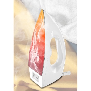 Fier de Calcat Royal, Flippy, 1200W, cu Abur, Talpa Ceramica, Rezervor, Functie Anti Calcar si Auto Curatare, 24.5x10.5x11.7 cm, Alb - Img 3