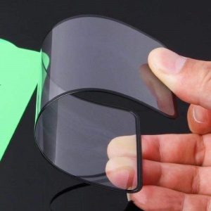 Folie de Protectie, Flippy, pentru iPhone 15 Plus, Full Cover, Ceramics 9D, Anti-soc, Anti-amprenta, Margini Negre, Transparent - Img 3