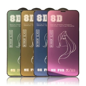 Folie de Protectie, Flippy, pentru iPhone 15 Pro Max, Tempered Glass Mirror 8D, Efect Oglinda, HD, Violet - Img 5
