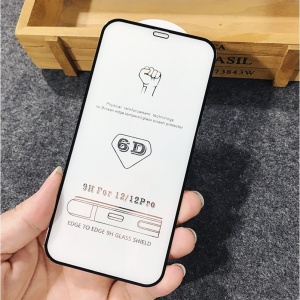 Folie de Protectie, Flippy, pentru iPhone 15 Pro, Tempered Glass 6D, Full Cover, Margini Negre, Transparent - Img 6