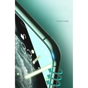 Folie de Sticla Securizata pentru Apple iPhone 15 Plus, Flippy, Lumina Verde Anti-Blue Ray, Auto-Aplicare, Protectie Completa 9D, Verde - Img 9