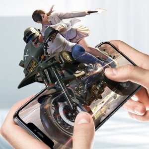 Folie ecran Flippy pentru iPhone 14 Pro, Sticla ESD, Top Glass, Anti-static, Negru - Img 10