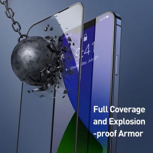 Folie protectie Flippy pentru iPhone 14 Pro, Sticla securizata, temperata, duritate 9H, Privacy 360 Anti-Blue Ray, Transparenta, Protectie Completa - Img 5