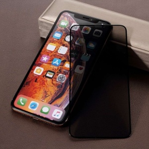 Folie Sticla compatibila cu Apple iPhone 11 Pro Full Glue Privacy Negru - Img 2