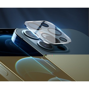 Folie Sticla pentru camera Apple iPhone 14 Pro / 14 Pro Max, Transparent cu margini negre - Img 3