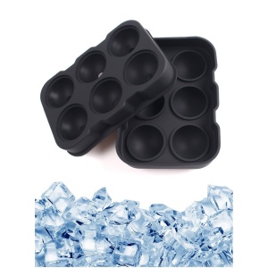 Forma pentru Gheata, Flippy, 6 Forme Sferice, din Silicon, 17 x 12 x 6 cm, Negru - Img 3