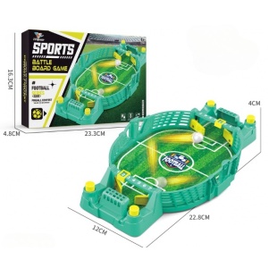 Fotbal de Masa Interactiv pentru Copii, Flippy, cu 2 Mingi Incluse, Tabela Scor, 22.8x12x4 cm, Verde - Img 2
