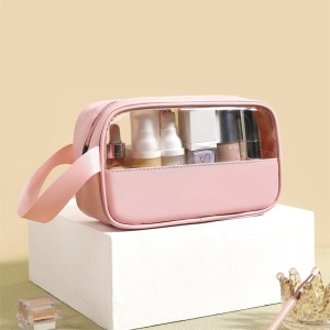 Geanta cosmetice Flippy, pentru voiaj sau organizare, 22 x 12 x 8 cm, roz - Img 9