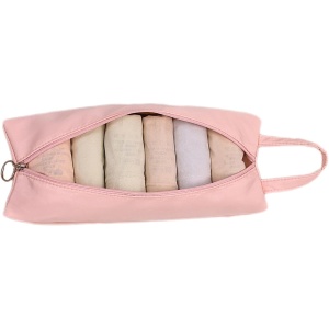 Geanta de Depozitare, Flippy, Pentru Haine Mici, Lenjerie, Sosete, Cosmetice, Impermeabila, cu Maner, 10x20x3 cm, Roz - Img 6