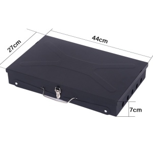 Gratar Portabil, Flippy, Pliabil, Tip Servieta, cu Accesorii pentru Gatit Incluse, Confectionat din Metal, 46x43x26 cm, Negru - Img 3