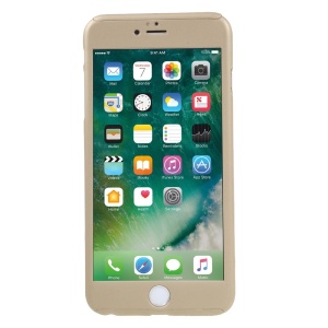 Husa Apple iPhone 6/6S Full Cover 360 Auriu + Folie de protectie - Img 5