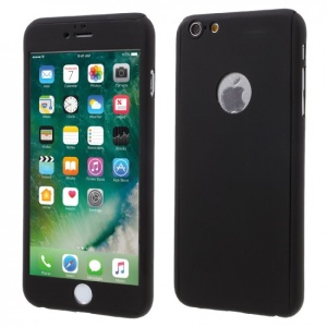 Husa Apple iPhone 6 Plus/6S Plus Full Cover 360 Negru + Folie de protectie - Img 2